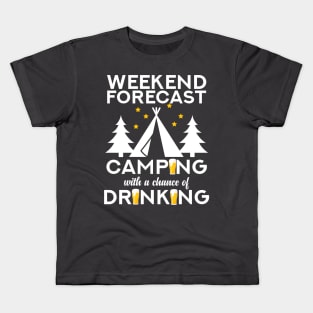 Weekend Camping Kids T-Shirt